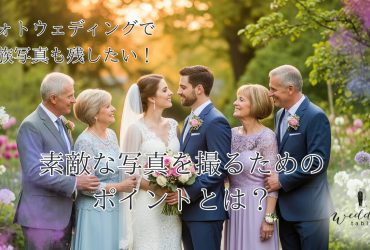 フォトウェディングで家族写真も残したい！素敵な写真を撮るためのポイントとは？