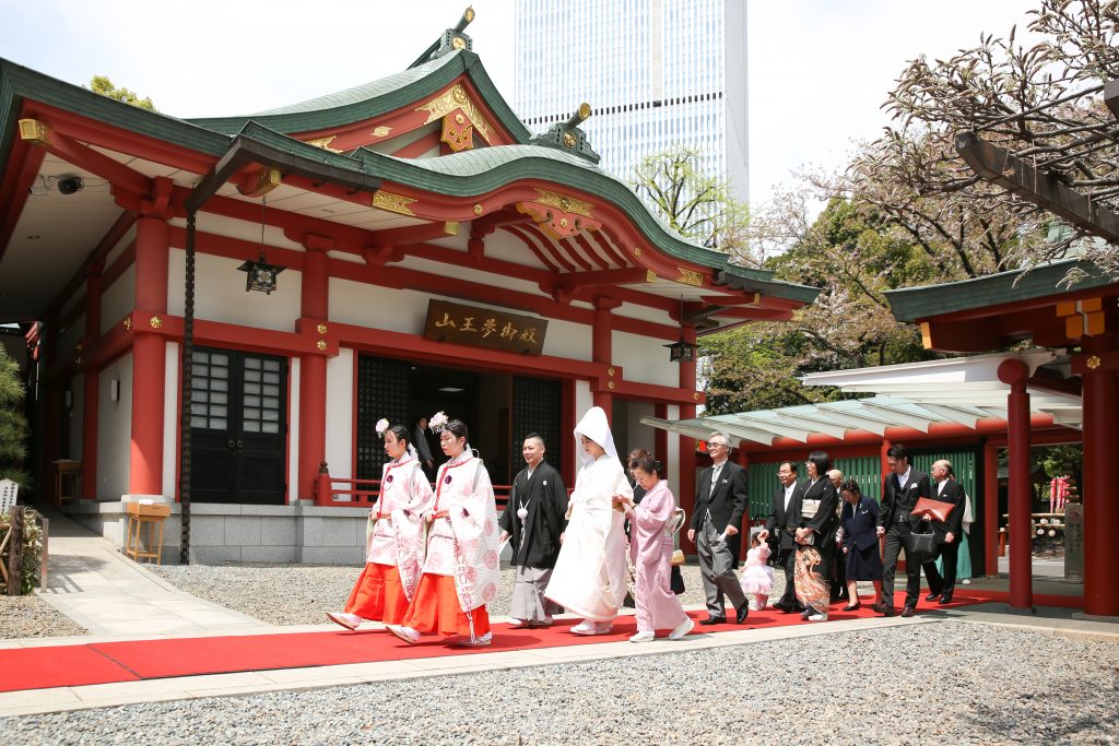 日枝神社の結婚式風景