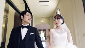 結婚式当日の新郎新婦