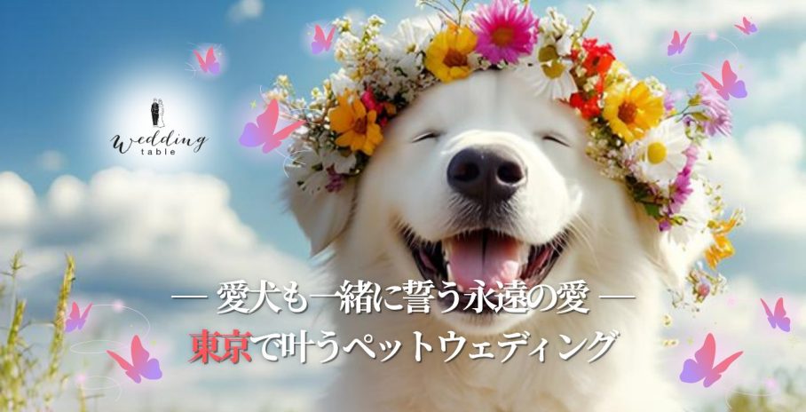 【東京】ペットと一緒に結婚式ができる会場をご紹介！挙式・披露宴のやり方や注意点も詳しく解説