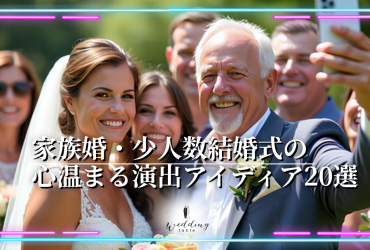 家族婚・少人数結婚式をもっと感動的に!心温まる演出アイディア20選